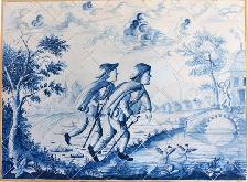 Tegeltableau - Indien een blinde - 1785